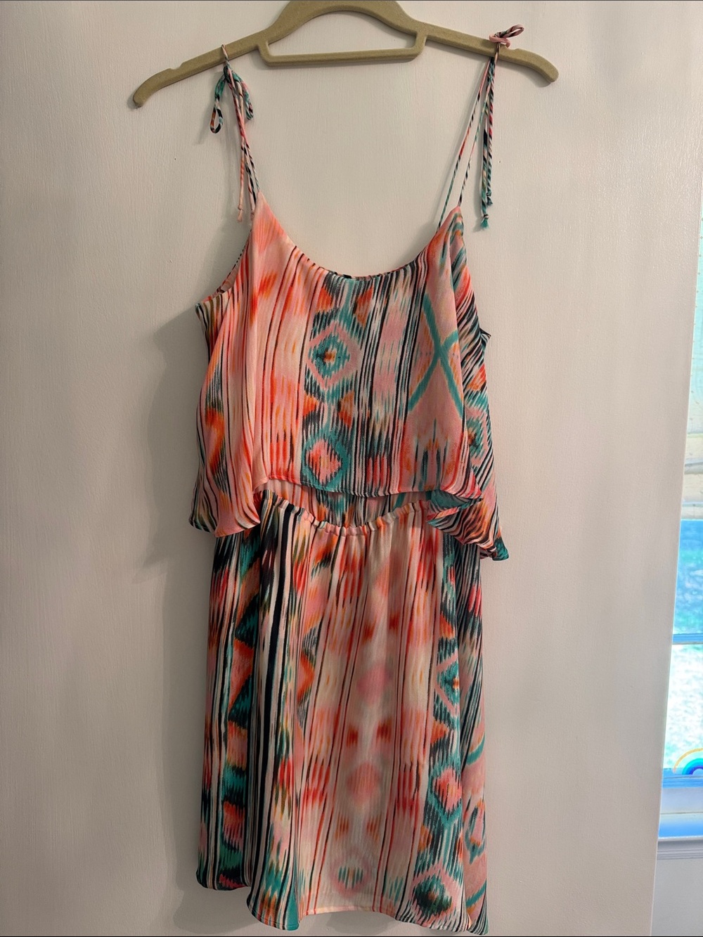 Parker Ikat silk mini dress
